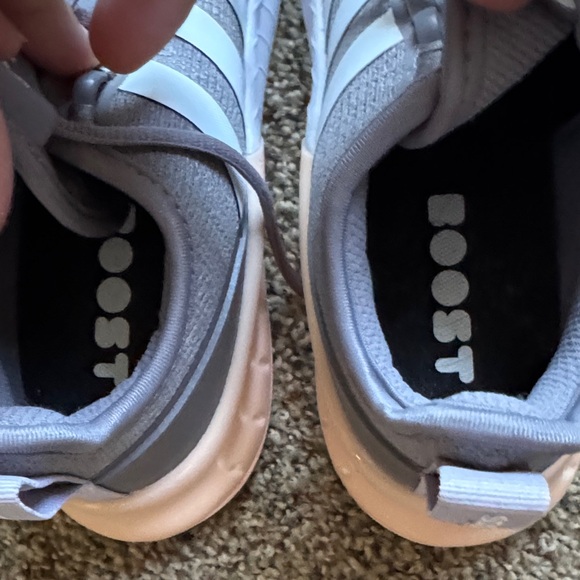Adidas Kaptir Gray/ White/ Pink Athletic Shoes women Size 10 New With Tags - Picture 6 of 6